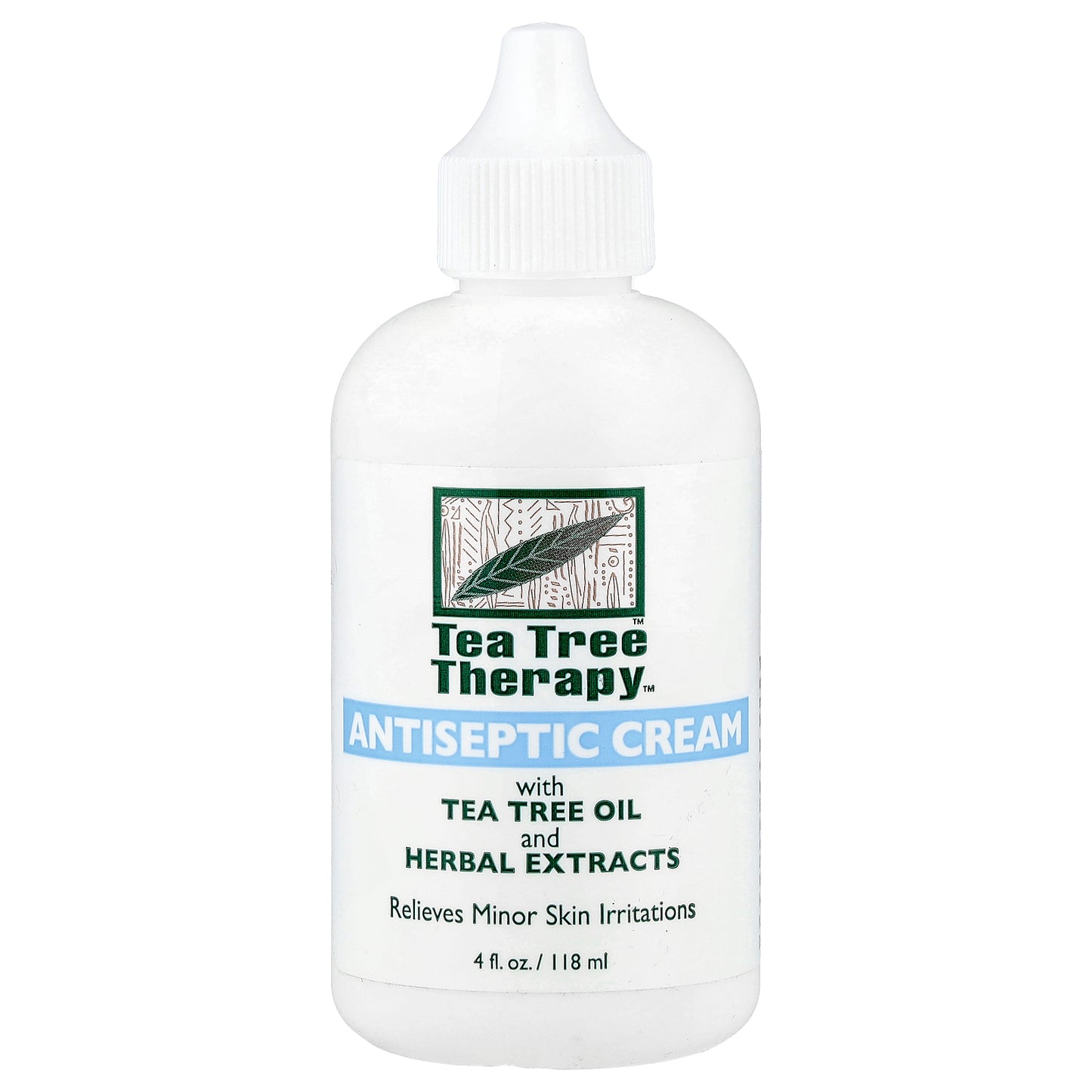 Tea Tree Therapy, Antiseptic Cream, With Tea Tree Oil and Herbal Extracts, 4 fl oz (118 ml)