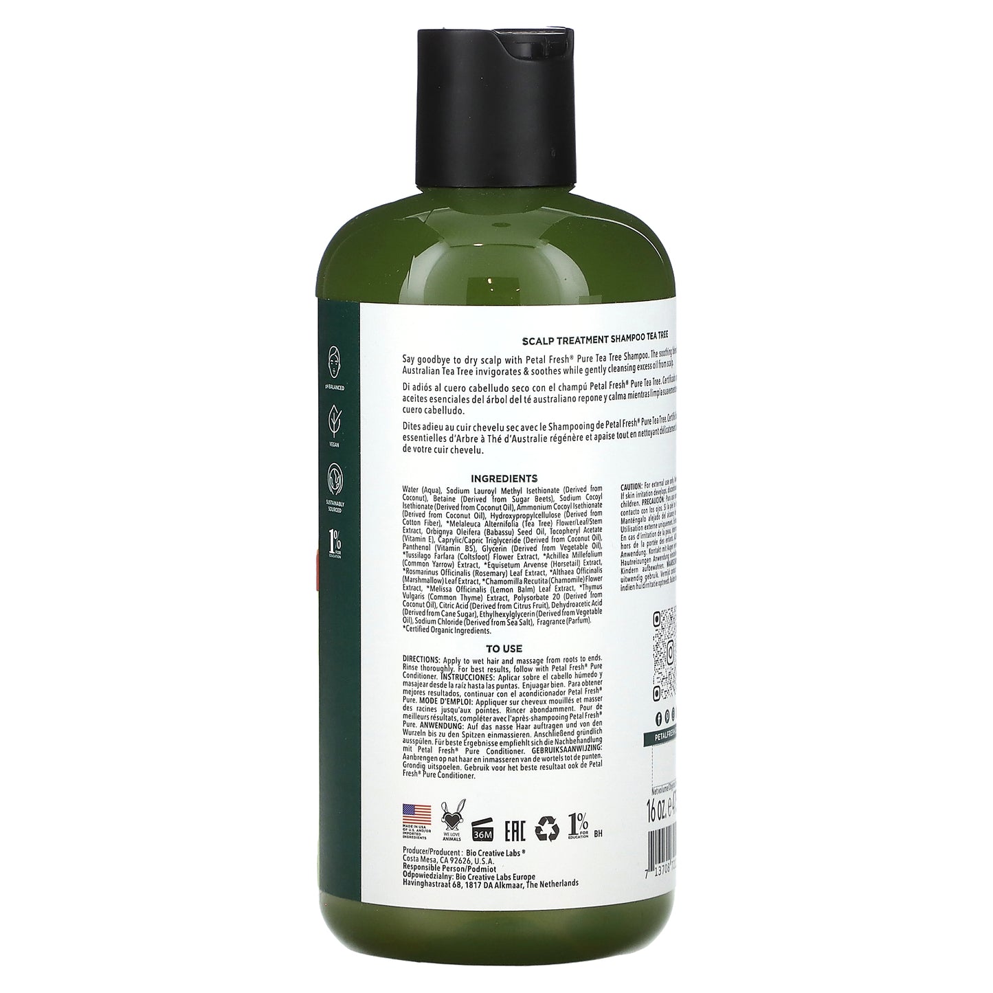 Petal Fresh, Scalp Treatment Shampoo, Tea Tree, 16 fl oz (475 ml)