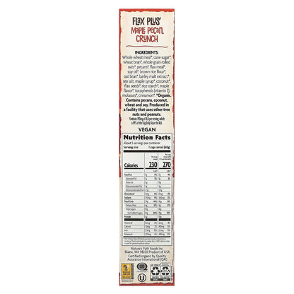 Nature's Path, Organic Flax Plus® Cereal, Maple Pecan Crunch, 11.5 oz (325 g)