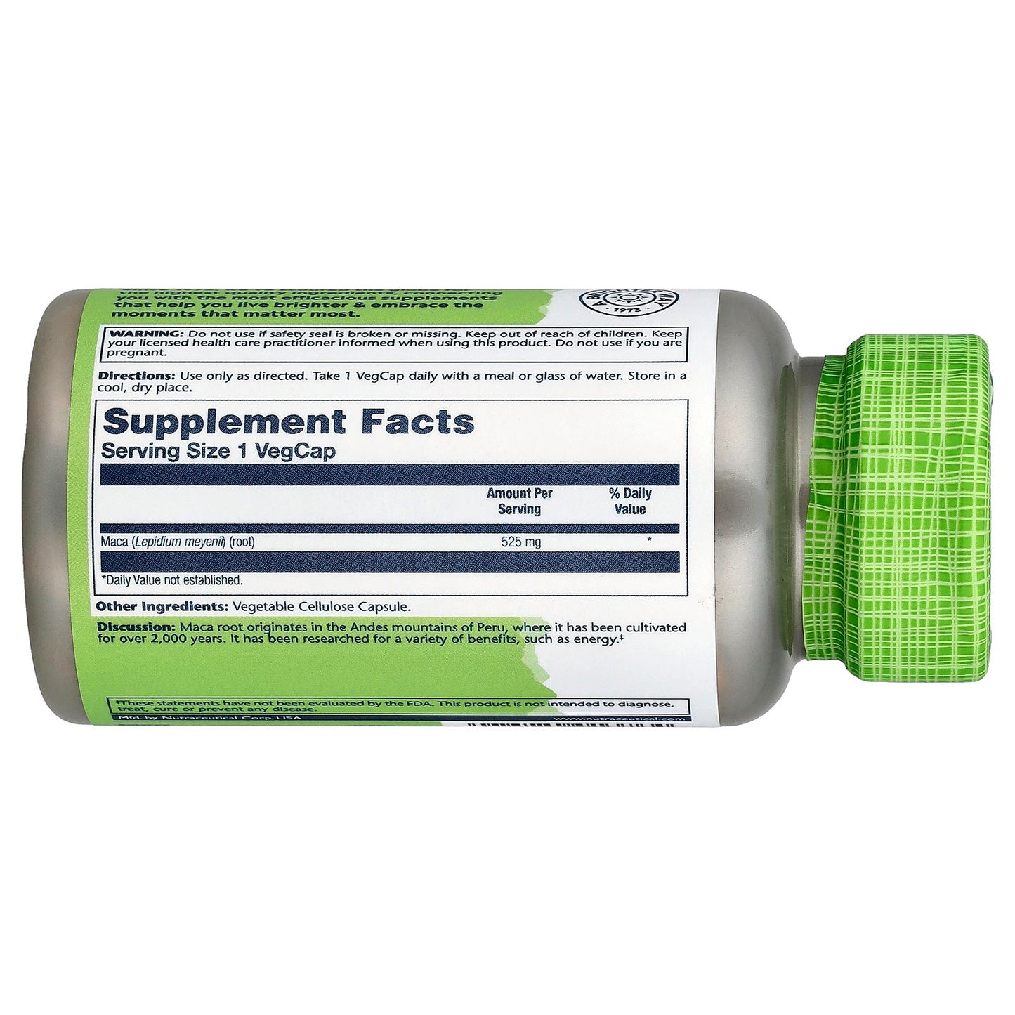 Solaray, True Herbs, Maca, 525 mg, 100 VegCaps