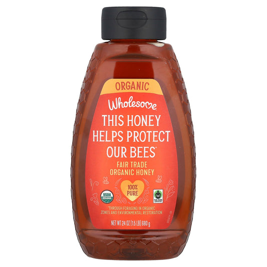 Wholesome Sweeteners, Fair Trade Organic Honey, 24 oz (680 g)