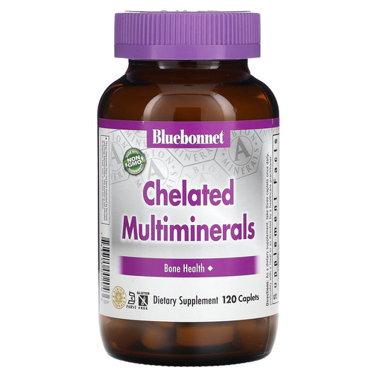 Bluebonnet Nutrition, Chelated Multiminerals, 120 Caplets