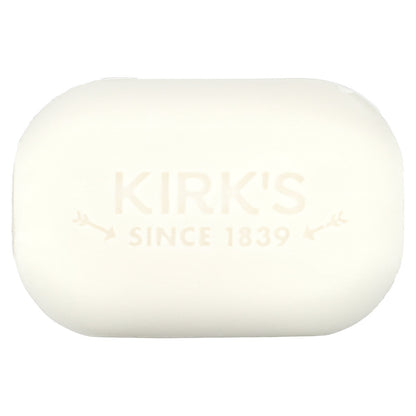 Kirk's, 100% Premium Coconut Oil Gentle Castile Soap, Original Fresh Scent, 3 Bars, 4 oz (113 g) Each