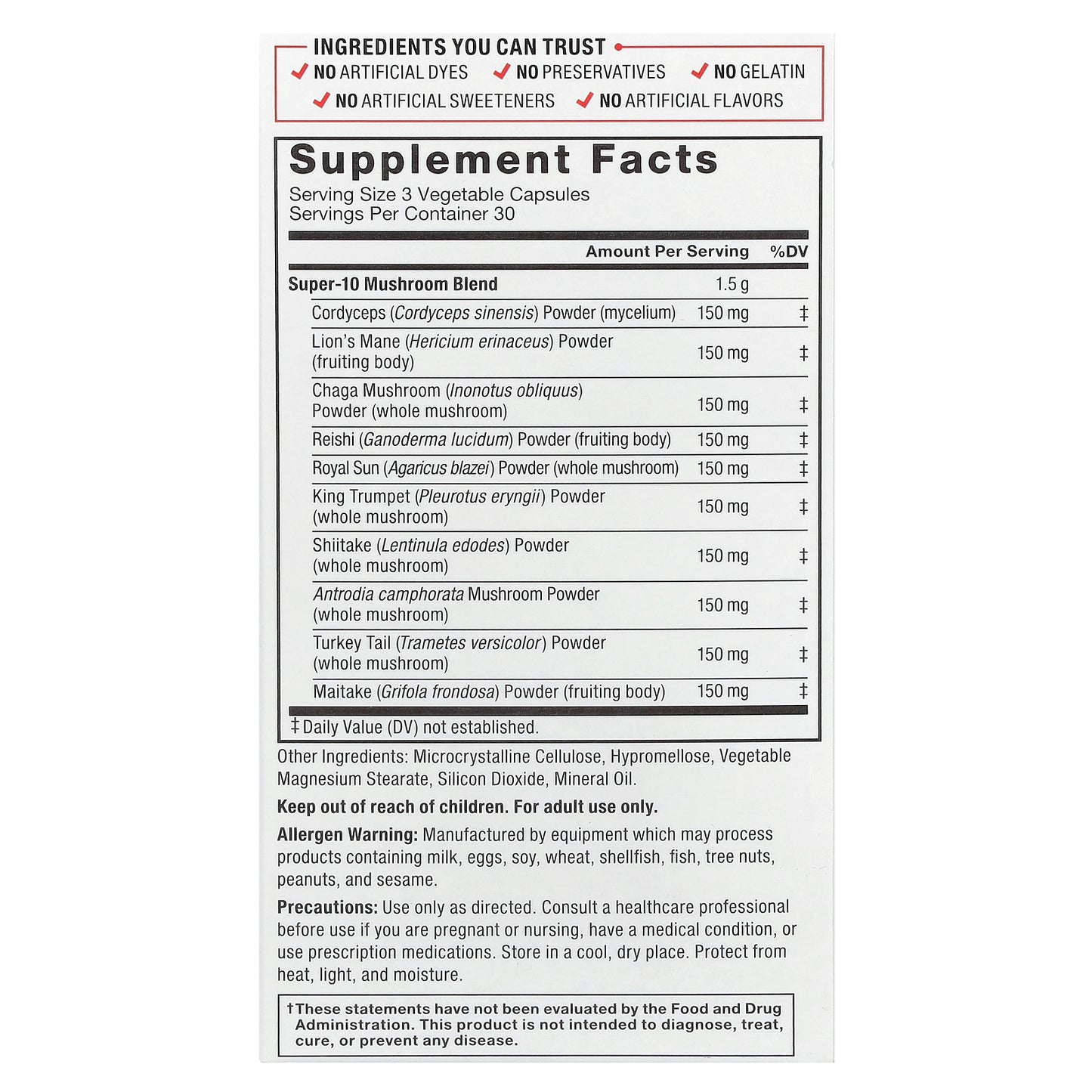 Force Factor, Modern Mushrooms™, 90 Vegetable Capsules