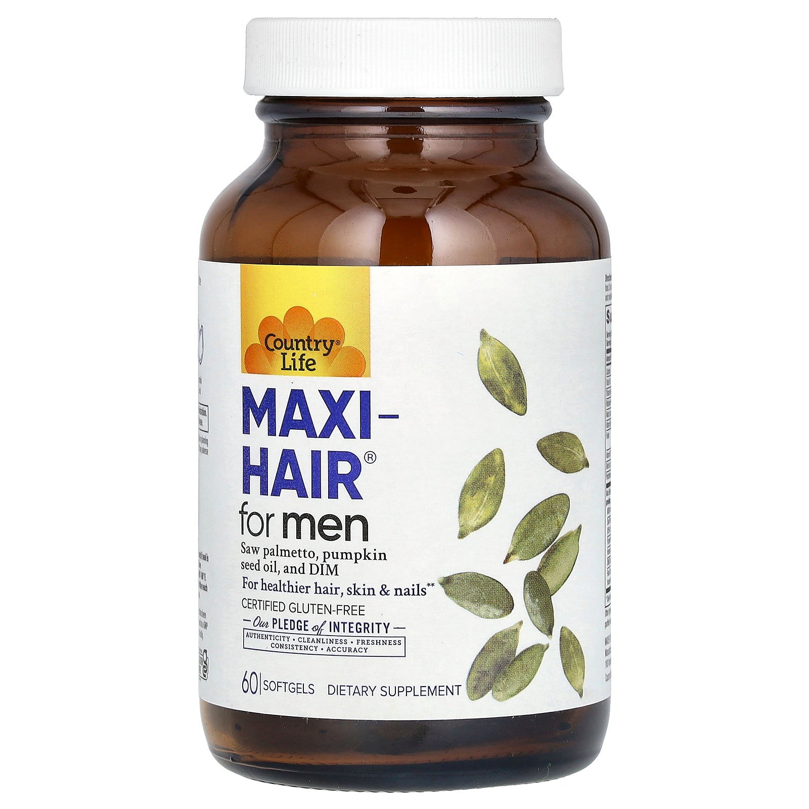 Country Life, Maxi-Hair for Men, 60 Softgels