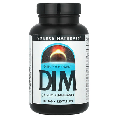 Source Naturals, DIM, 100 mg, 120 Tablets