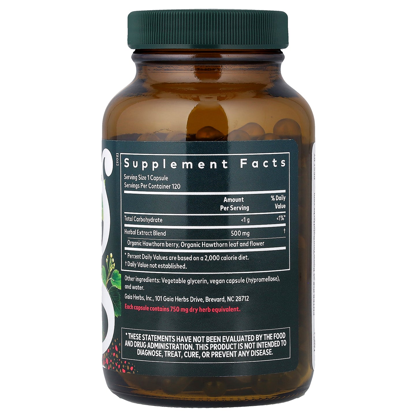 Gaia Herbs, Hawthorn Supreme, 120 Liquid Phyto-Caps (500 mg per Capsule)