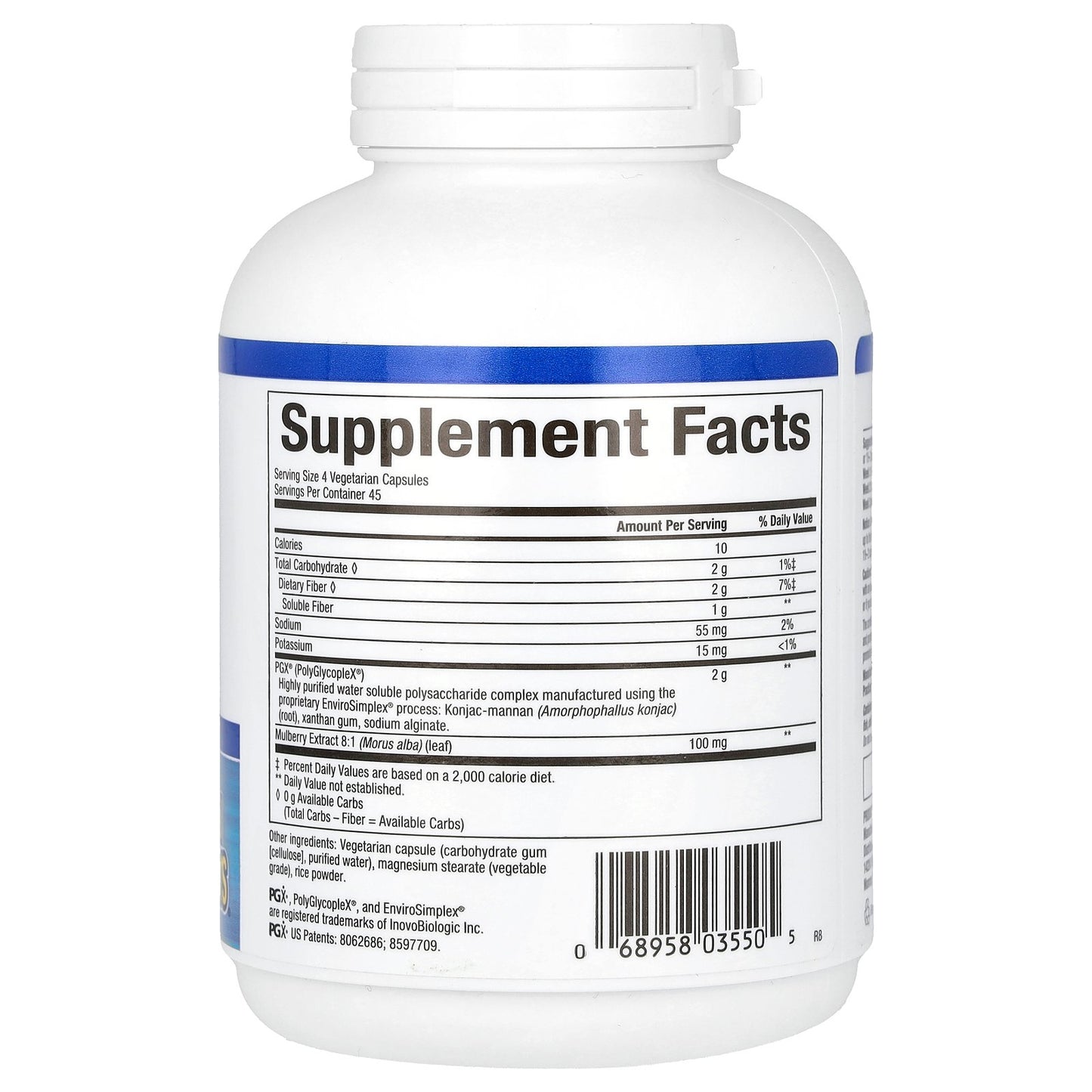 Natural Factors, WellBetX PGX, Plus Mulberry, 180 Vegetarian Capsules