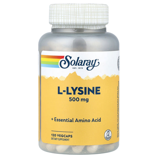Solaray, L-Lysine, 500 mg, 120 VegCaps