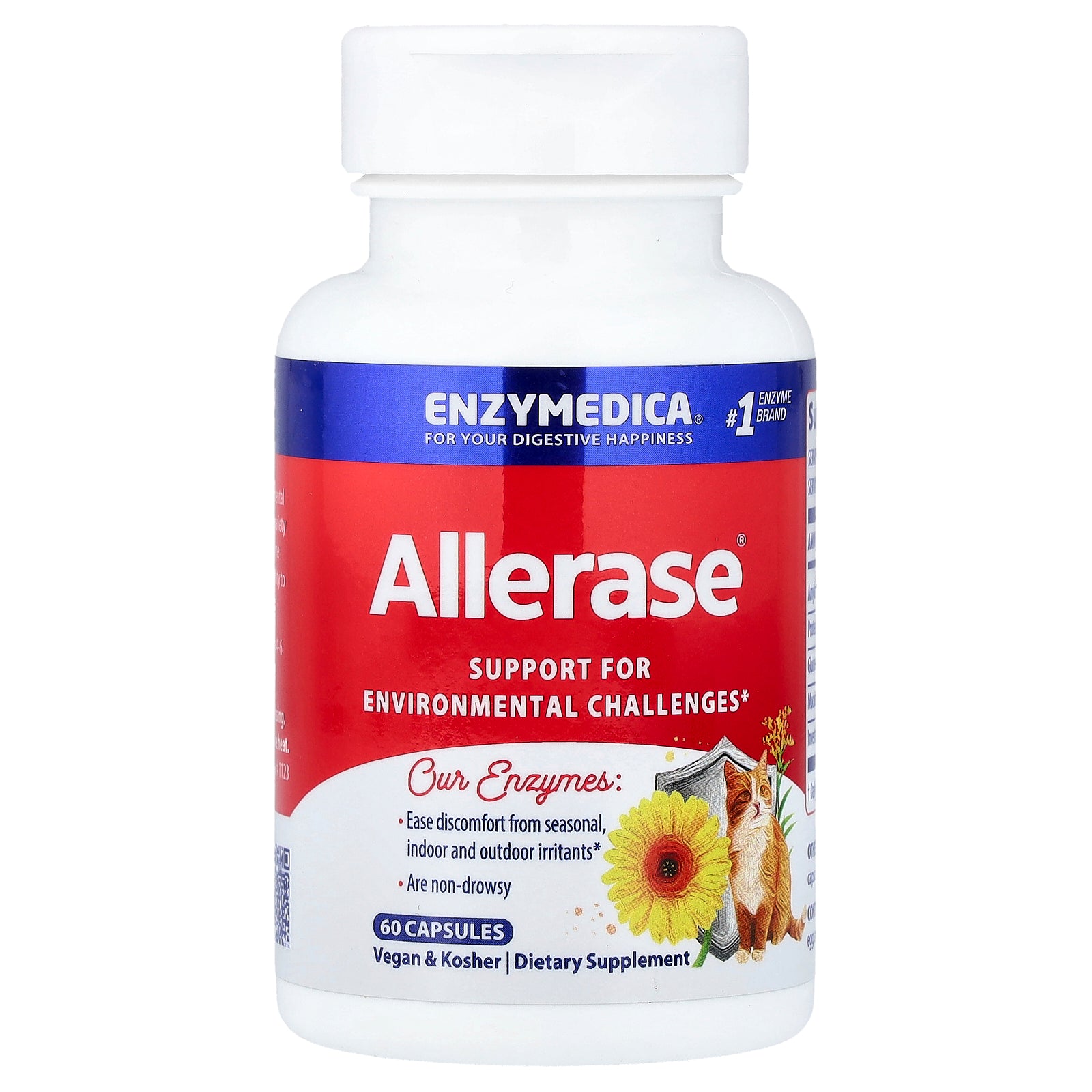 Enzymedica, Allerase®, 60 Capsules