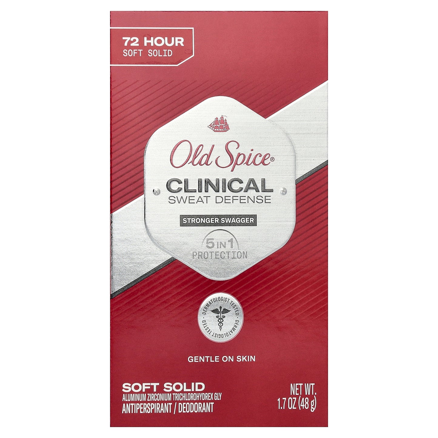 Old Spice, Clinical Sweat Defense, Antiperspirant/Deodorant, Stronger Swagger, 1.7 oz (48 g)