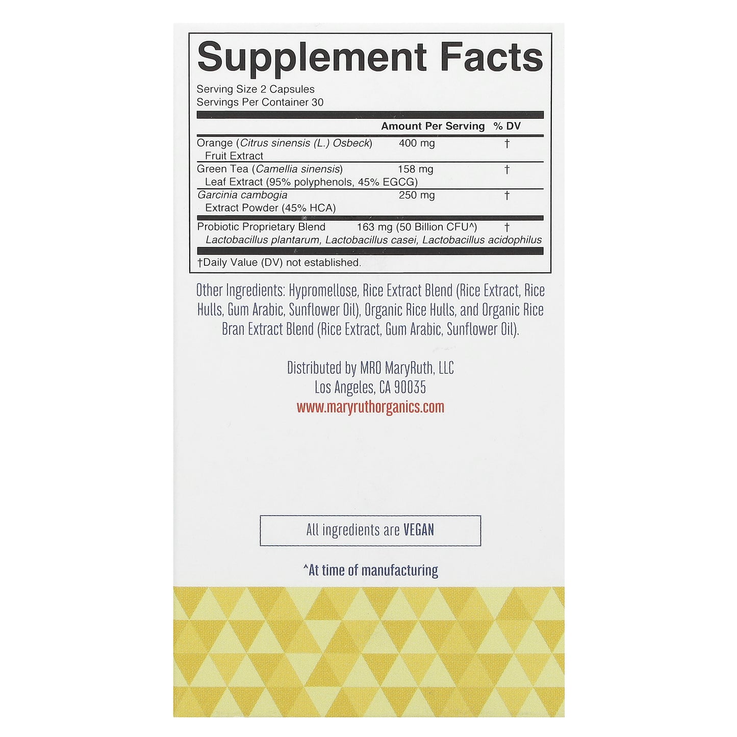 MaryRuth's, Probiotic Weight+ Management, 50 Billion CFU, 60 Capsules