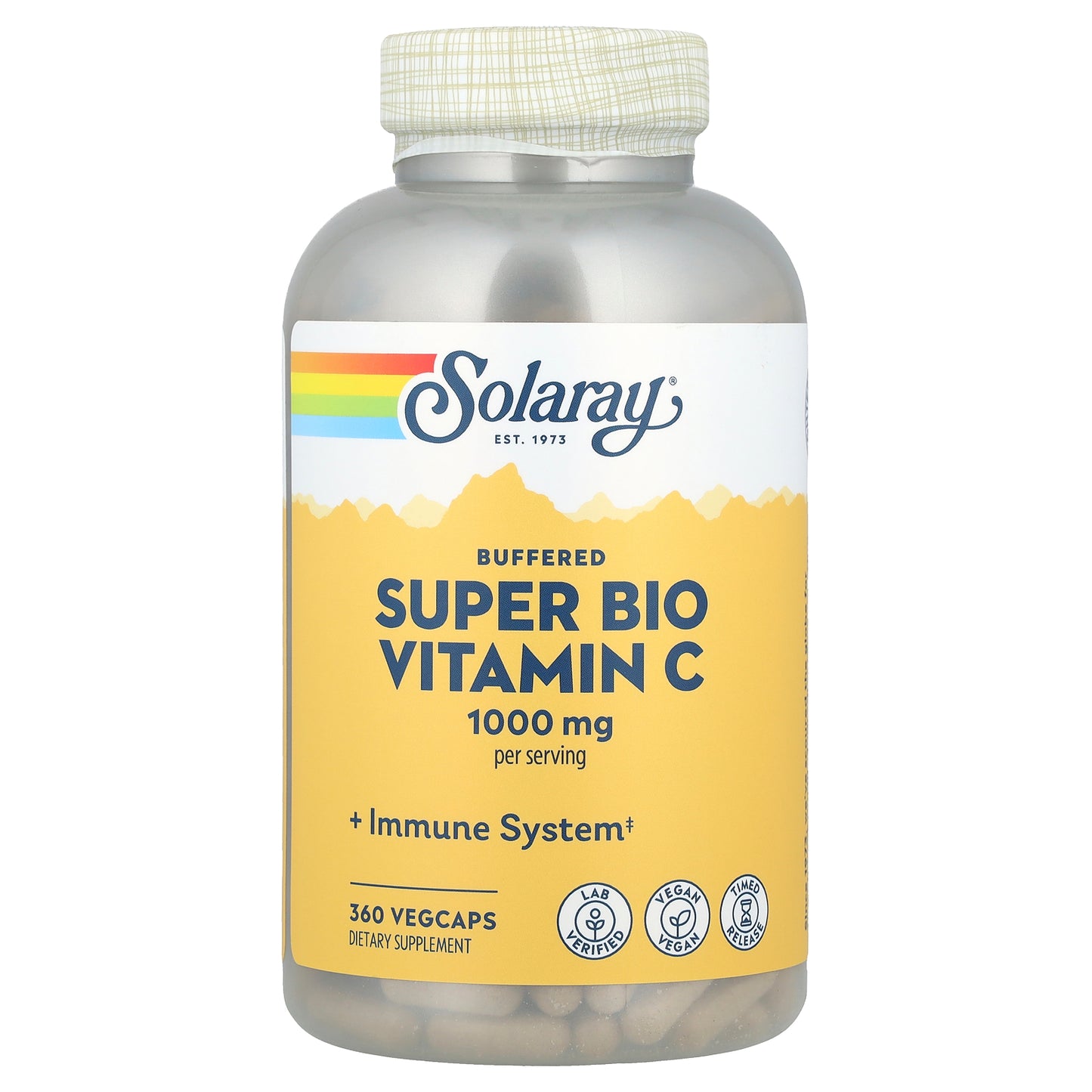 Solaray, Buffered Super Bio Vitamin C, 360 VegCaps