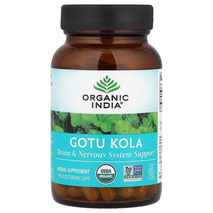 Organic India, Gotu Kola, 90 Vegetarian Caps (350 mg per Capsule)