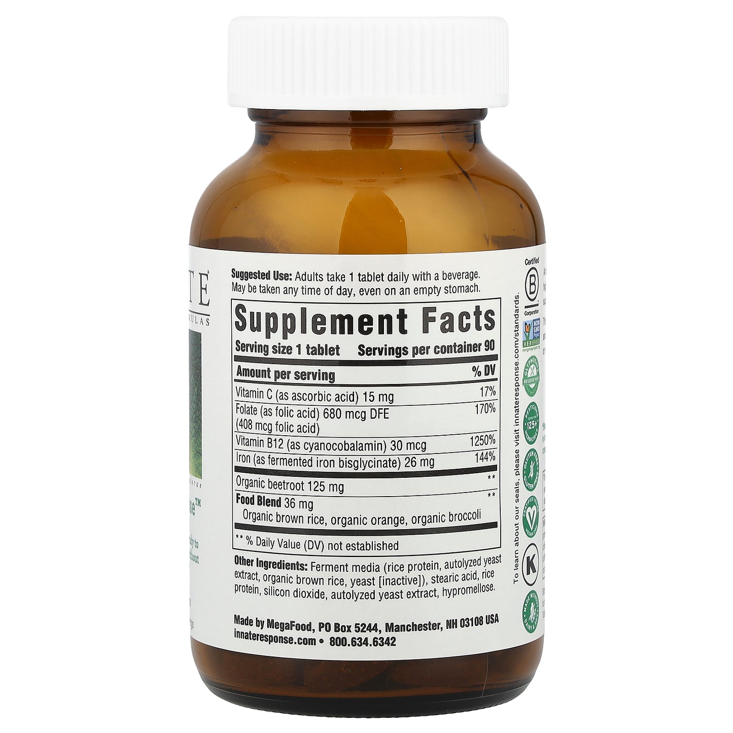 Innate Response Formulas, Iron Response™, 90 Tablets