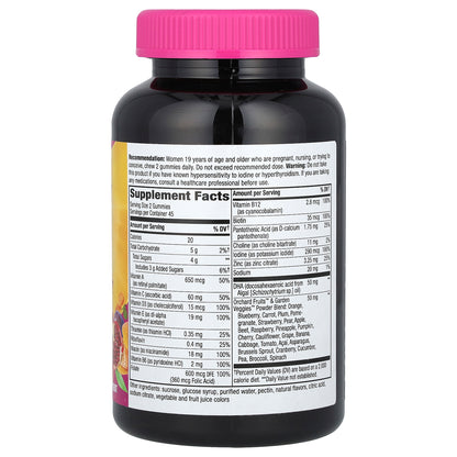 Nature's Way, Alive!® Prenatal Multivitamin Gummy, Orange & Raspberry-Lemonade, 90 Gummies