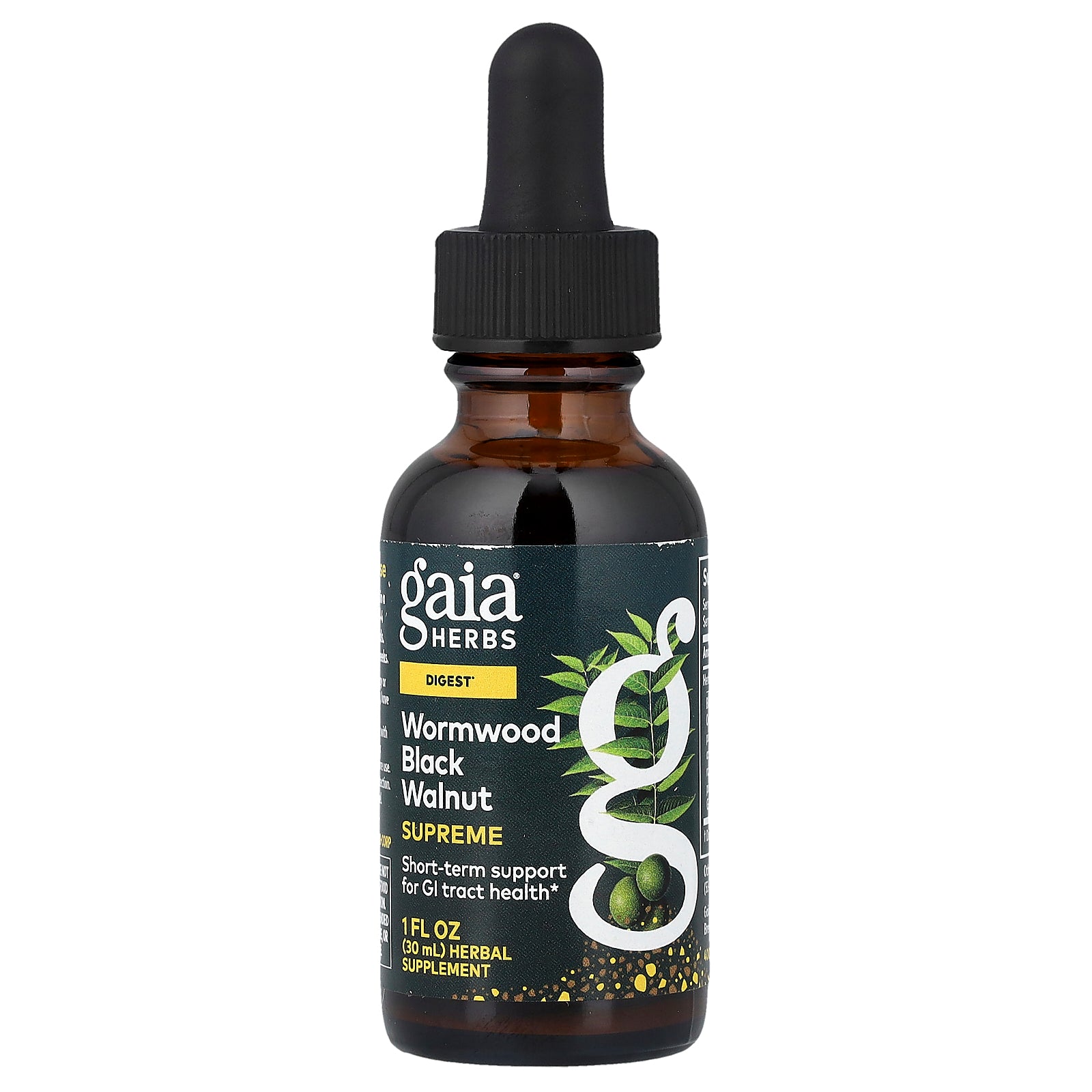 Gaia Herbs, Wormwood Black Walnut Supreme, 1 fl oz (30 ml)