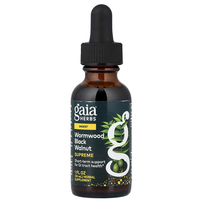 Gaia Herbs, Wormwood Black Walnut Supreme, 1 fl oz (30 ml)