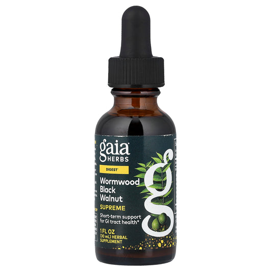 Gaia Herbs, Wormwood Black Walnut Supreme, 1 fl oz (30 ml)