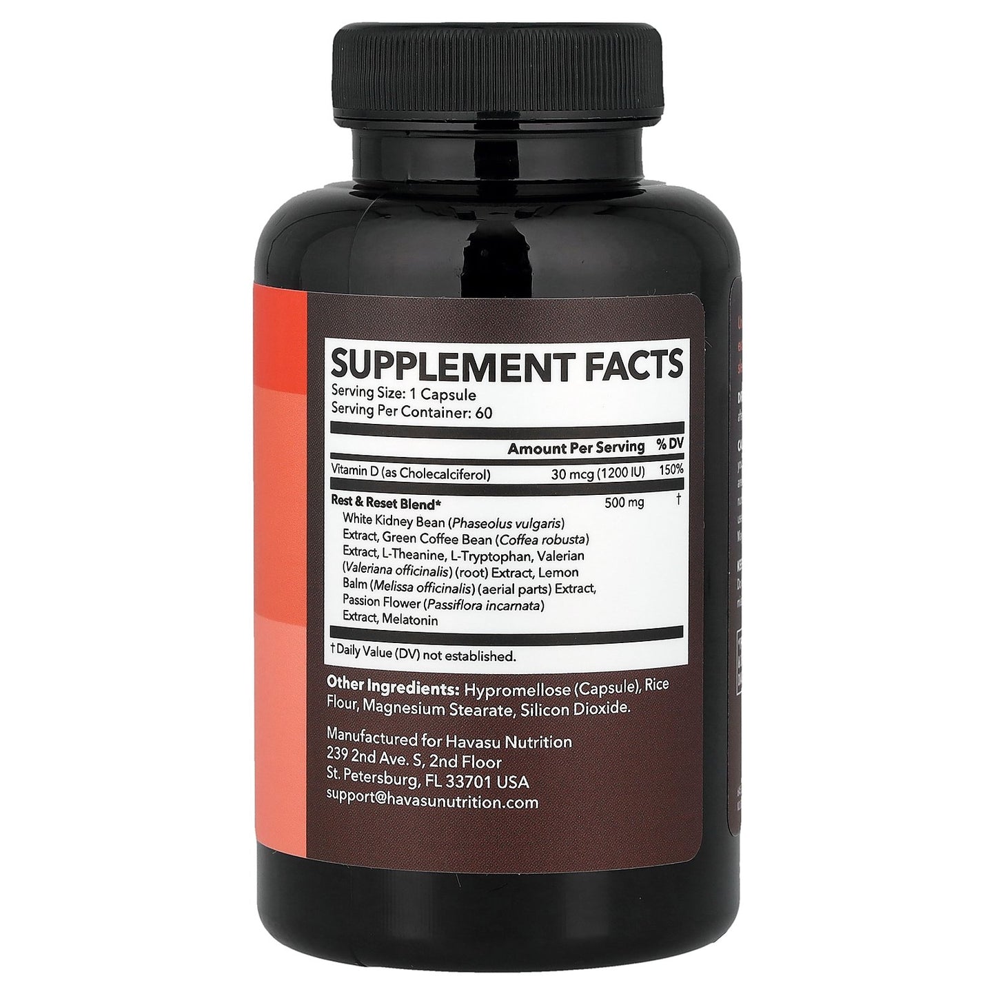 Havasu Nutrition, Night Time Fat Burner + Melatonin, 60 Capsules