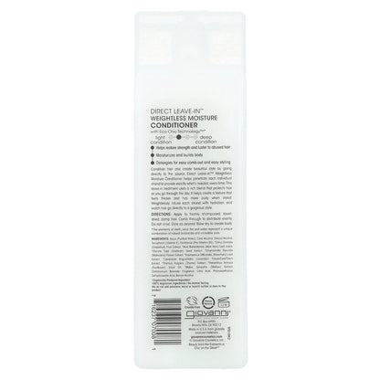 Giovanni, Direct Leave-In™ Weightless Moisture Conditioner, For All Hair Types, 8.5 fl oz (250 ml)