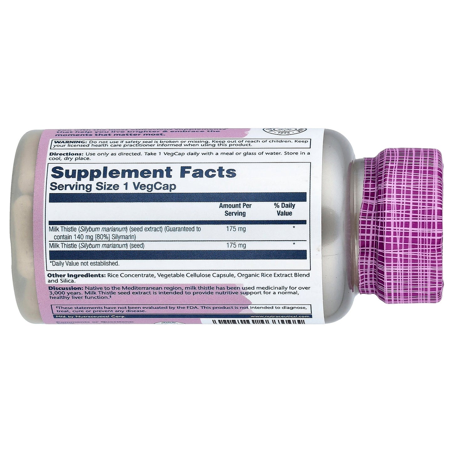 Solaray, Vital Extracts, Milk Thistle, 60 VegCaps