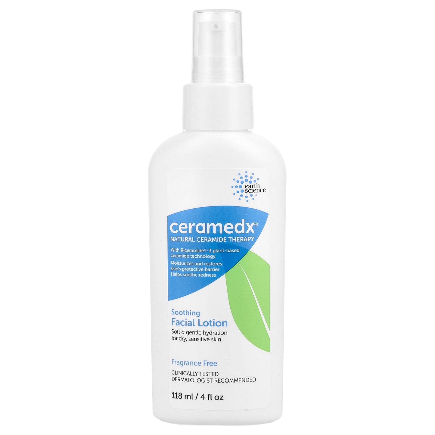 Ceramedx, Soothing Facial Lotion, Fragrance Free, 4 fl oz (118 ml)