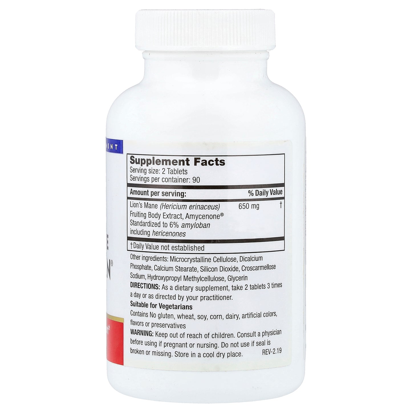 Mushroom Wisdom, Lion's Mane Amyloban®, 180 Vegetarian Tablets