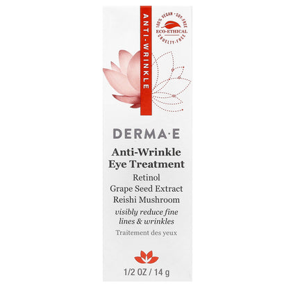 DERMA E, Anti-Wrinkle Eye Treatment , 1/2 oz (14 g)