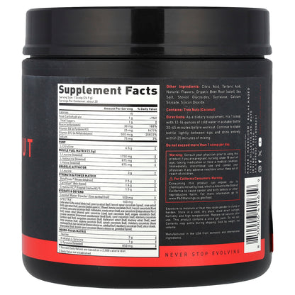 Kaged, Pre-Workout, Stim-Free, Fruit Punch, 1.19 lb (538 g)