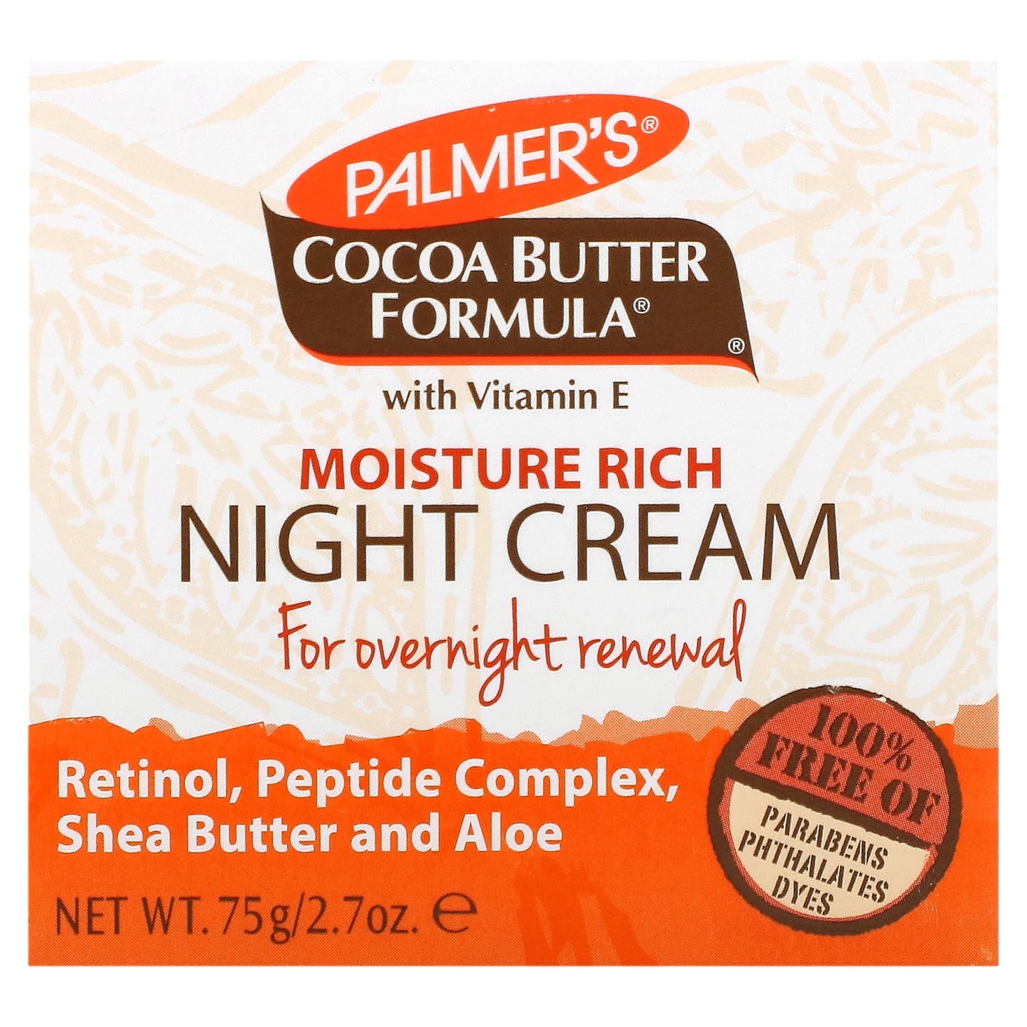 Palmer's, Cocoa Butter Formula® with Vitamin E, Moisture Rich Night Cream, 2.7 oz (75 g)