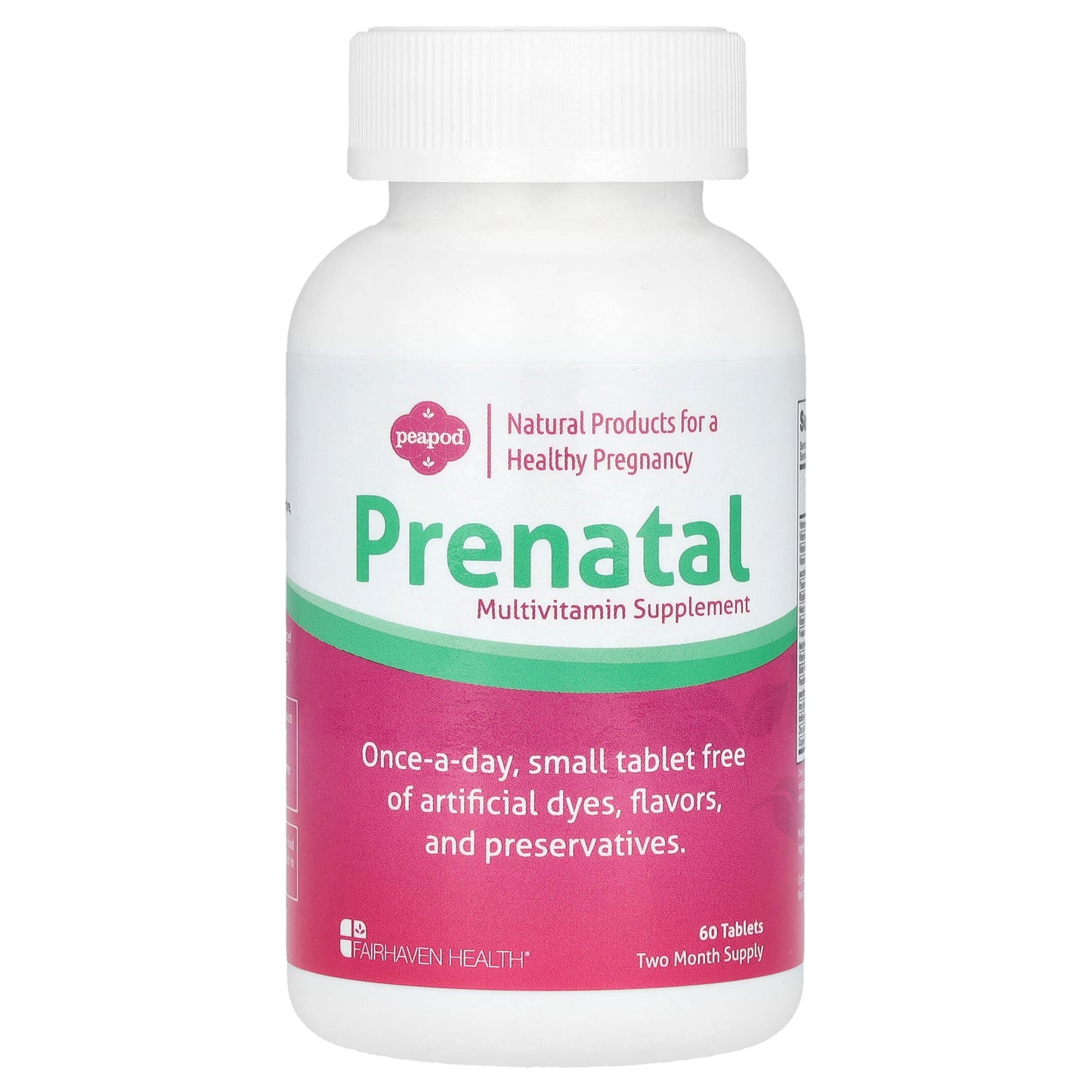 Fairhaven Health, Peapod, Prenatal Multivitamin Supplement, 60 Tablets