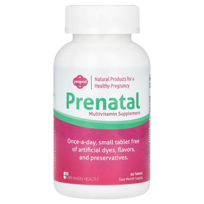 Fairhaven Health, Peapod, Prenatal Multivitamin Supplement, 60 Tablets
