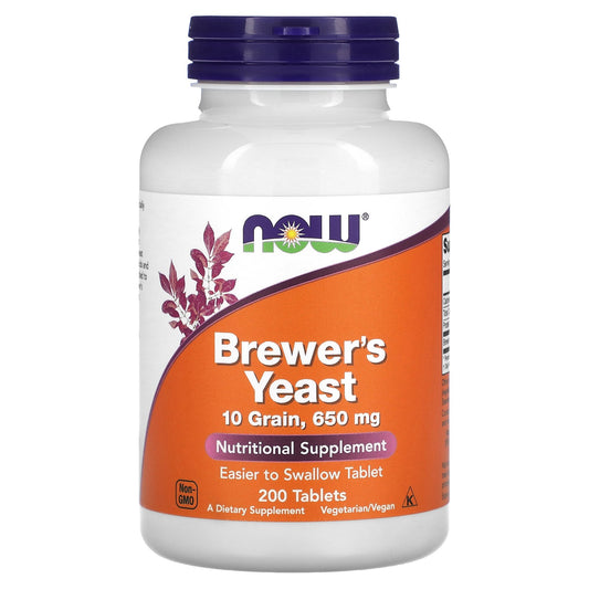 NOW Foods, Brewer's Yeast, 200 Tablets