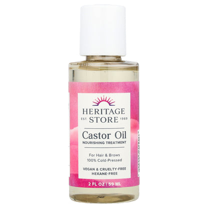 Heritage Store, Castor Oil, Nourishing Treatment, 2 fl oz (59 ml)