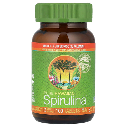 Nutrex Hawaii, Pure Hawaiian Spirulina®, 500 mg, 100 Tablets