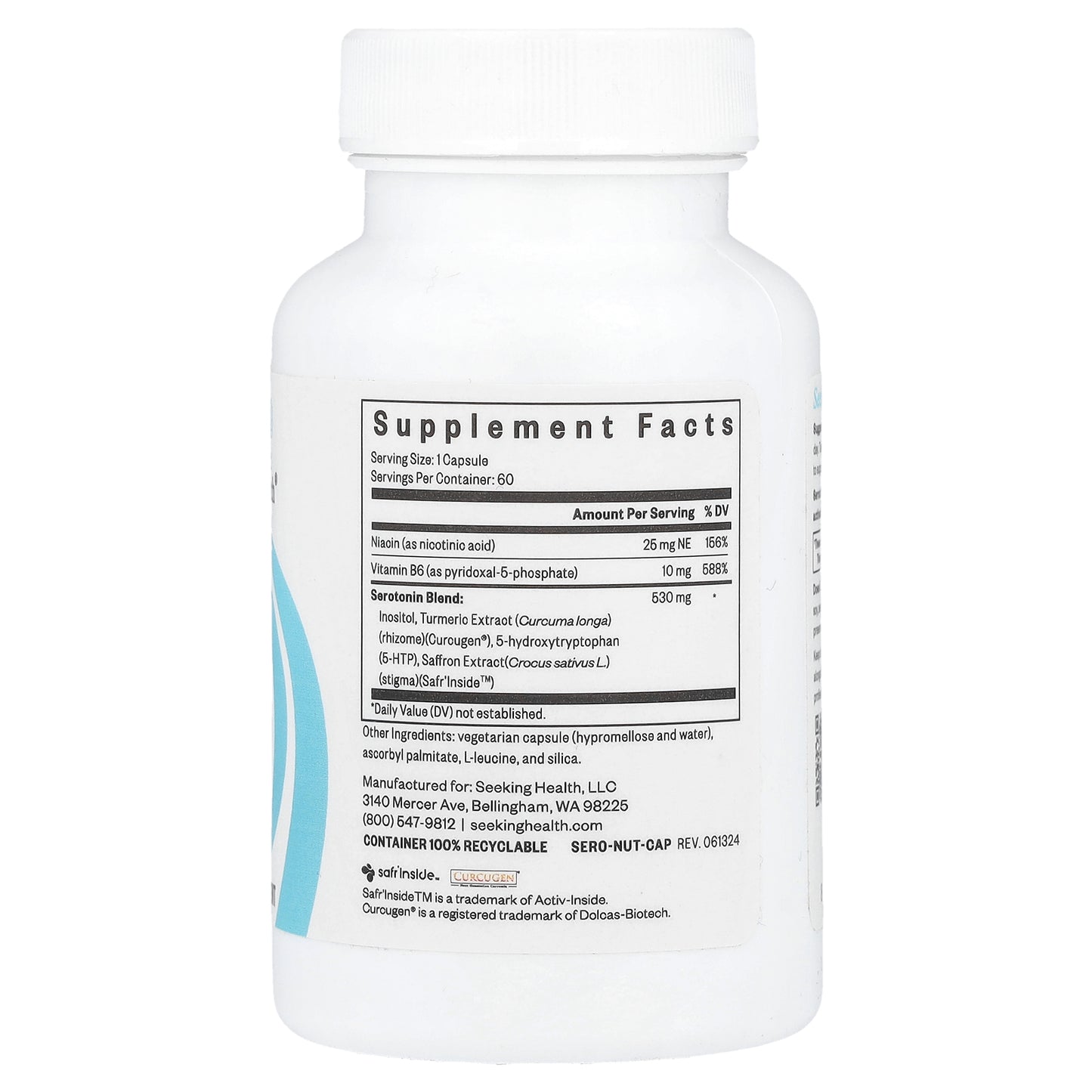 Seeking Health, Serotonin Nutrients, 60 Capsules