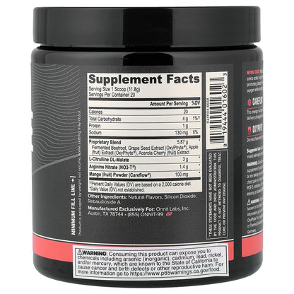 Onnit, Total Nitric Oxide with Citrulline, Arginine & Beet, Harvest Fruit Punch, 8.32 oz (236 g)