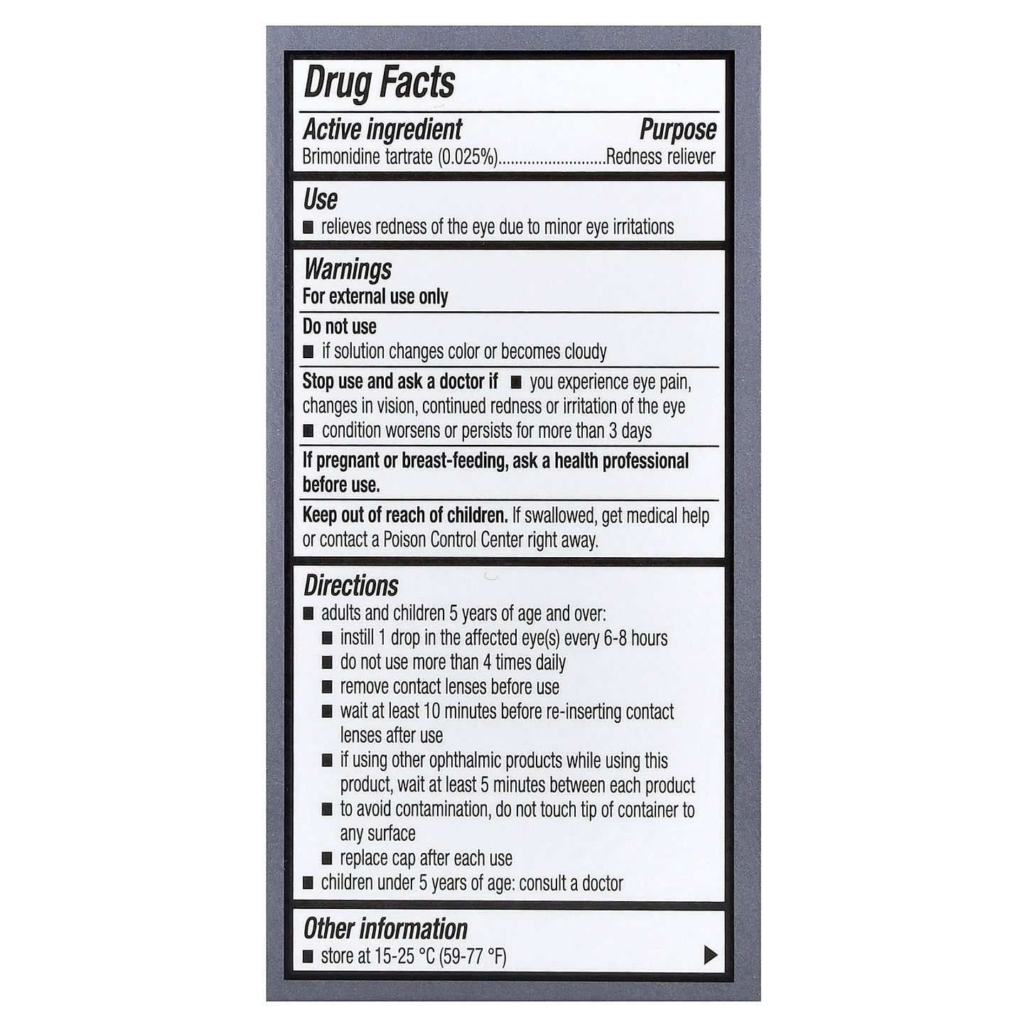 Lumify, Redness Reliever Eye Drops, Large, 0.25 fl oz (7.5 ml)