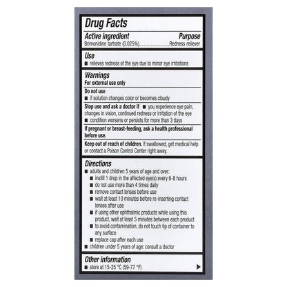 Lumify, Redness Reliever Eye Drops, Large, 0.25 fl oz (7.5 ml)