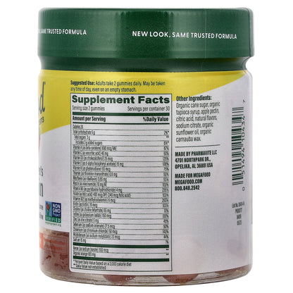 MegaFood, Women's Multivitamin Gummies, Tangerine, 60 Gummies