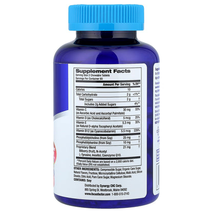 Focus Factor, Kids, Berry Blast, 120 Chewable Tablets