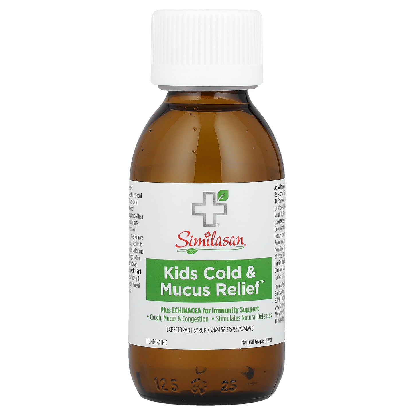 Similasan, Kids Cold & Mucus Relief, Kids 2+, Natural Grape, 4 fl oz (118 ml)