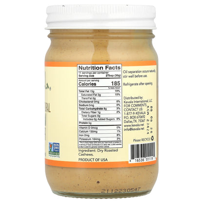 Kevala, Premium Natural Cashew Butter, 12 oz (340 g)