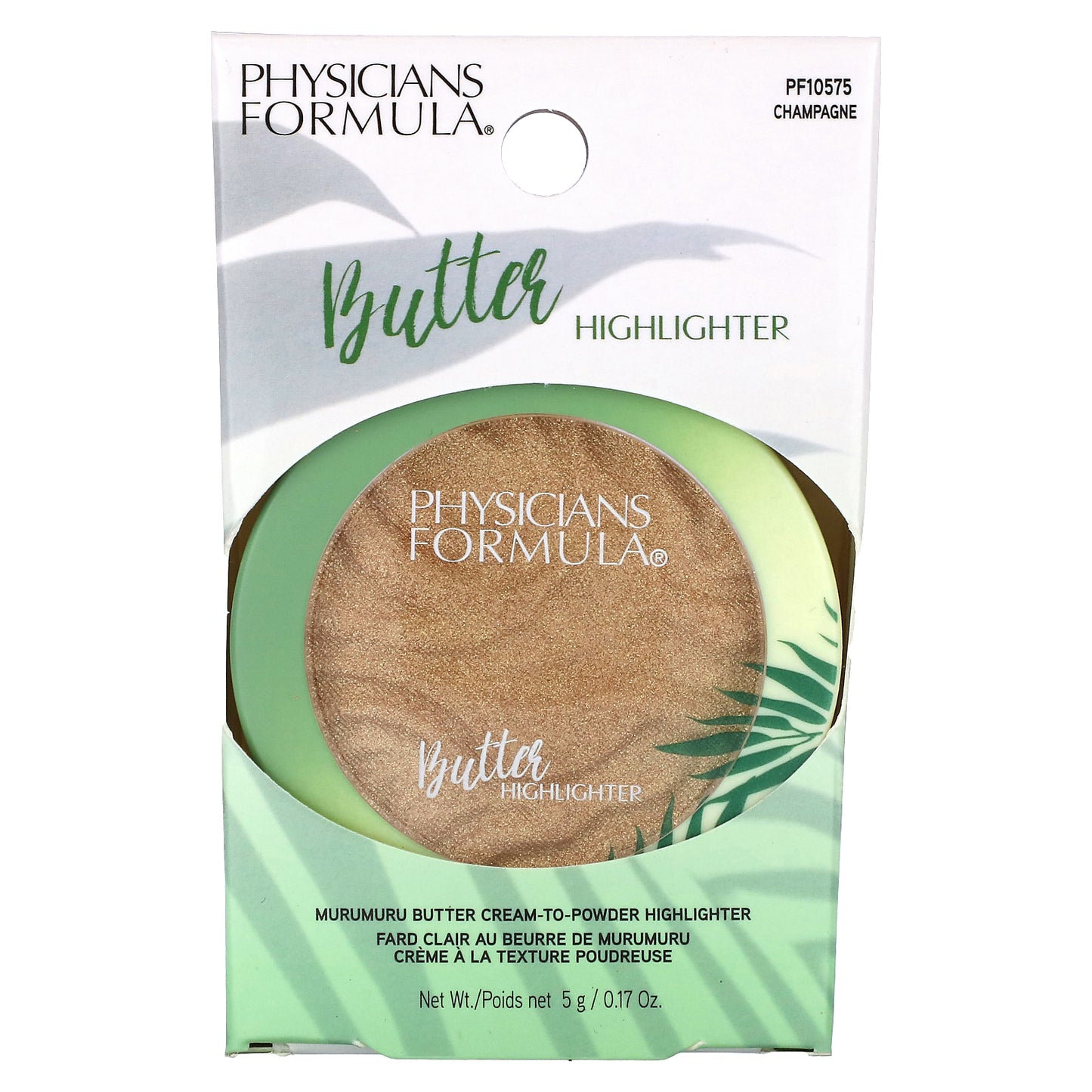 Physicians Formula, Butter Highlighter, Cream to Powder Highlighter, PF10575 Champagne, 0.17 oz (5 g)