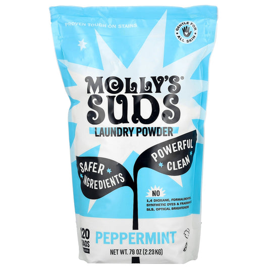 Molly's Suds, Laundry Powder, Peppermint, 79 oz (2.23 kg)