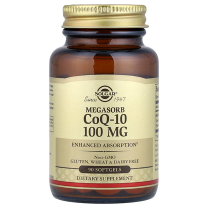 Solgar, Megasorb CoQ-10, 100 mg, 90 Softgels