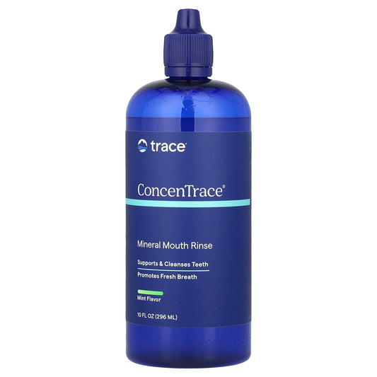 Trace, ConcenTrace® Mineral Mouth Rinse, Alcohol Free, Mint, 10 fl oz (296 ml)