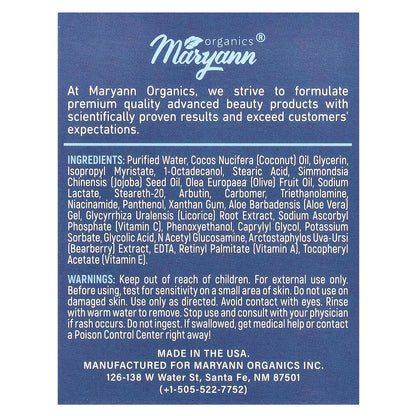 MaryAnn Organics, Radiance, Vitamin C Complex, Retinol & Antioxidants , 1.7 fl oz (50 ml)