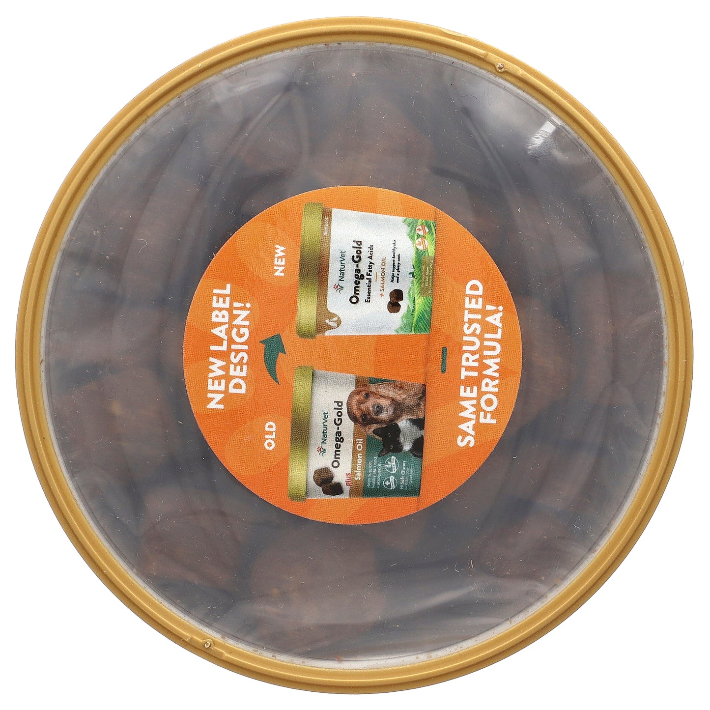 NaturVet, Omega-Gold With Salmon Oil & Essential Fatty Acids, For Dogs & Cats, Bacon & Chicken, 90 Soft Chews, 9 oz (256 g)